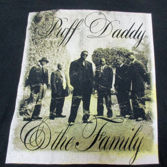 Vintage Puff Daddy & The Family Long Sleeve T-Shirt Men's Size Medium Black - Picture 3 of 10